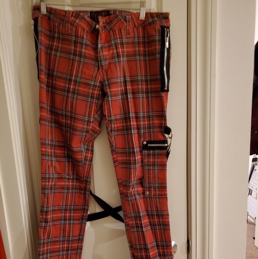 Tartan bondage pants